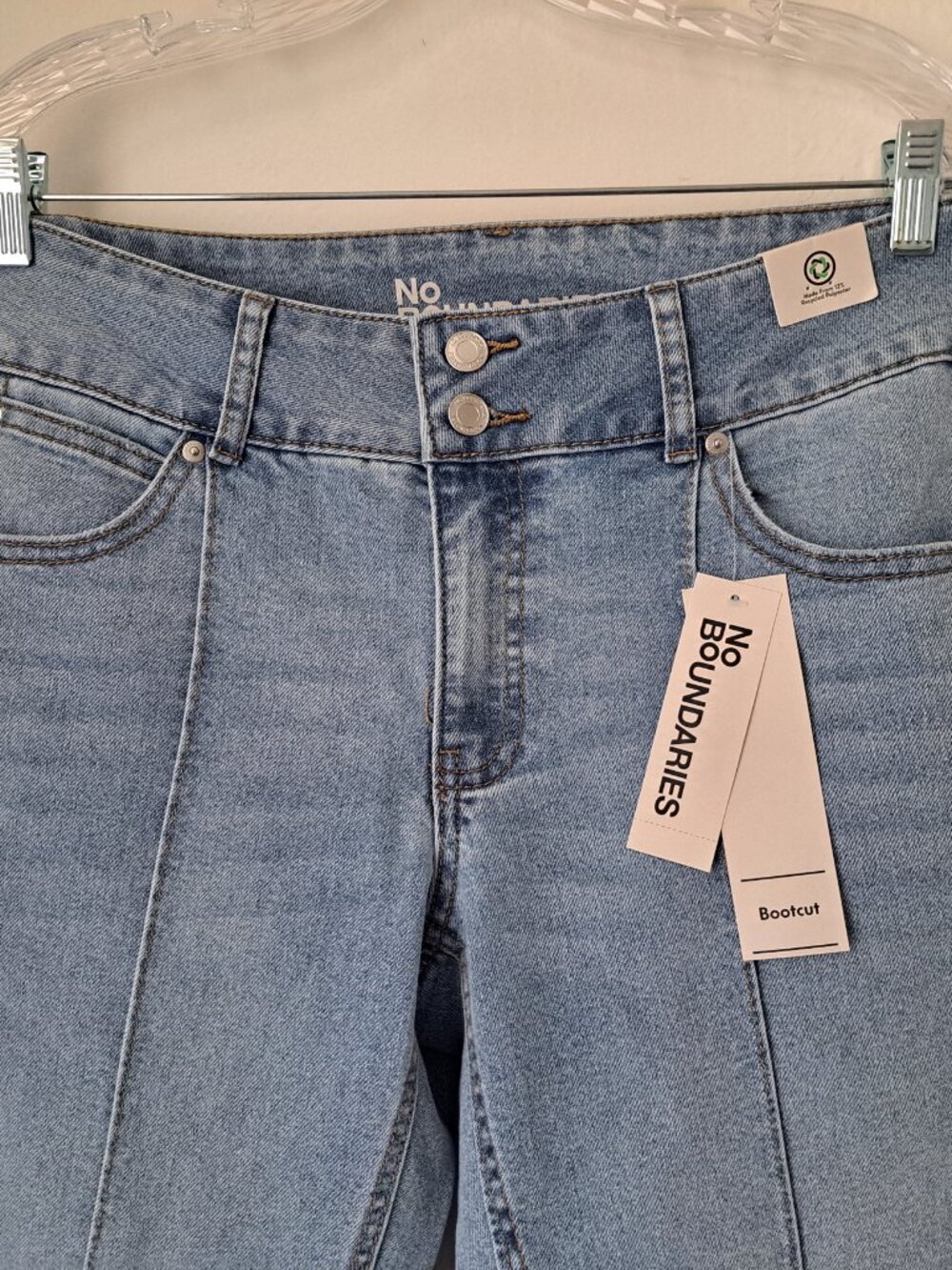 NOBO Women's Boot Cut Jeans Ligth Wash Blue Size 12 NWT - Picture 4 of 8